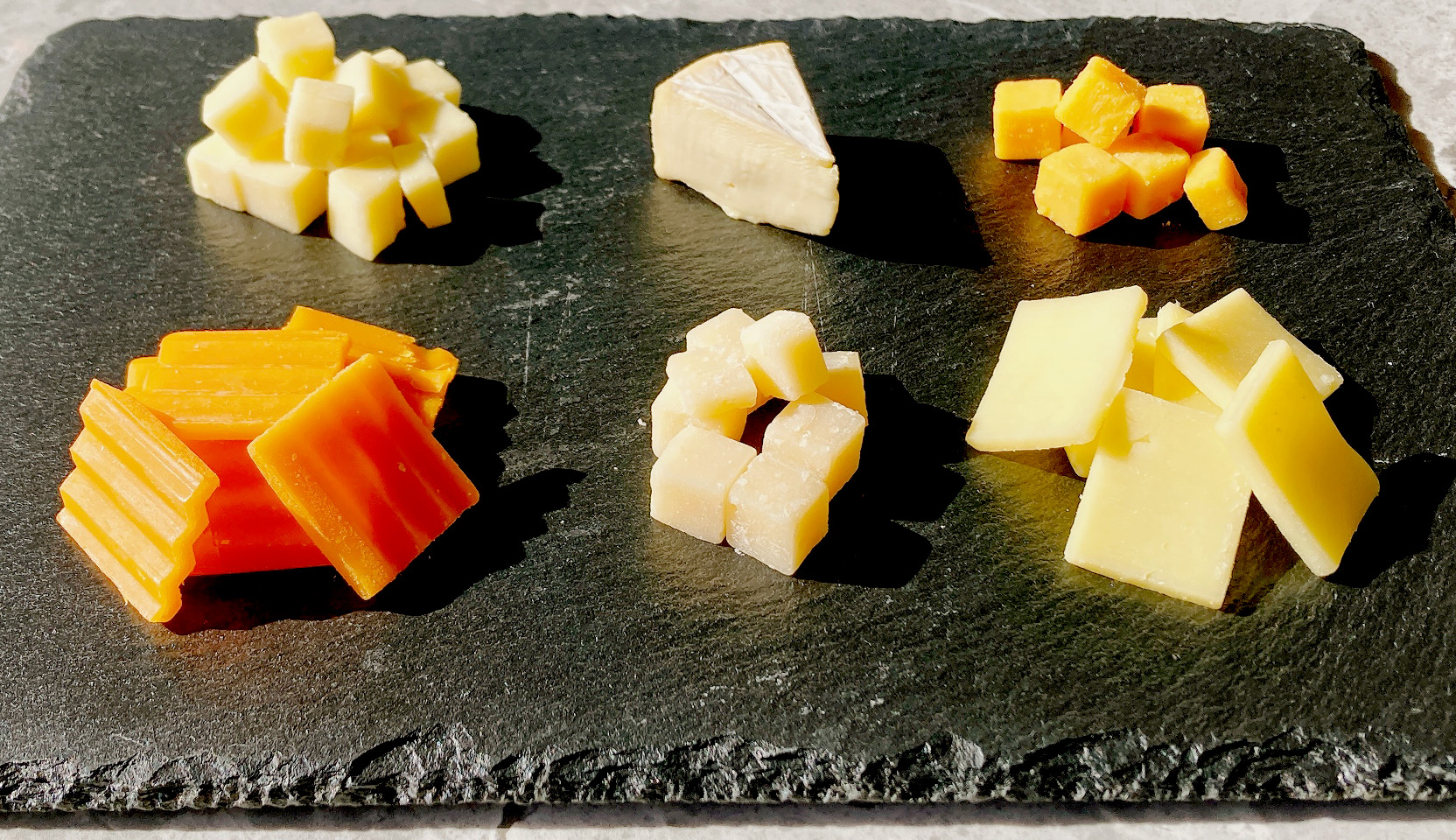 Assorted cheese platter